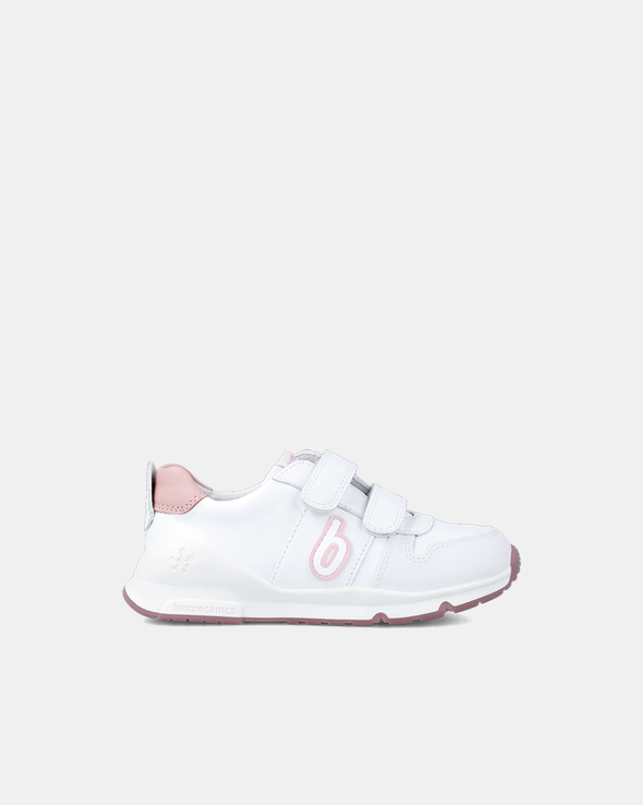 Adidași Copii Biomecanics BioEvolution – Alb / Accente Roz Pudrat – 231005-B113