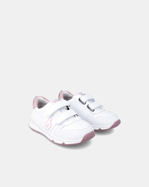 Adidași Copii Biomecanics BioEvolution – Alb / Accente Roz Pudrat – 231005-B113