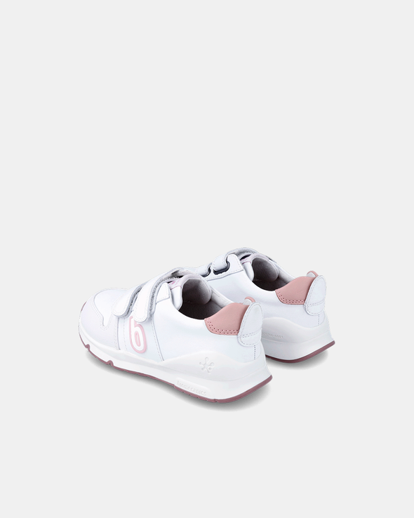 Adidași Copii Biomecanics BioEvolution – Alb / Accente Roz Pudrat – 231005-B113
