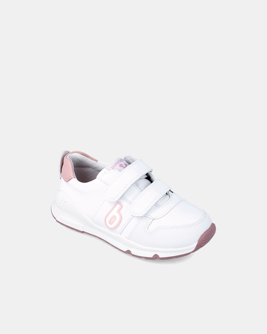 Adidași Copii Biomecanics BioEvolution – Alb / Accente Roz Pudrat – 231005-B113