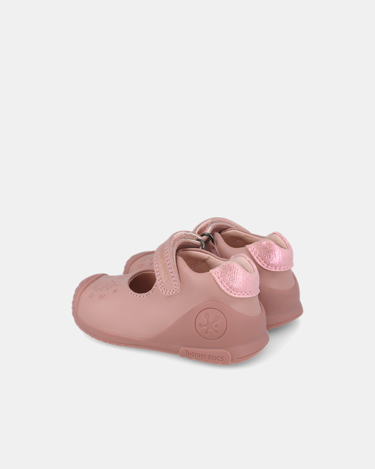 Pantofi/Balerini Piele Naturală Primii Pași Biomecanics Roz - 251100-A159
