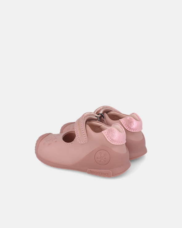 Pantofi/Balerini Piele Naturală Primii Pași Biomecanics Roz - 251100-A159