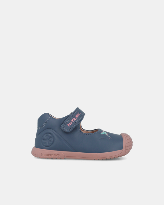 Pantofi Piele Naturală Primii Pași Biomecanics Bleumarin - 251105-A556