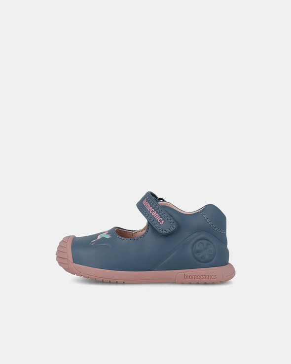 Pantofi Piele Naturală Primii Pași Biomecanics Bleumarin - 251105-A556