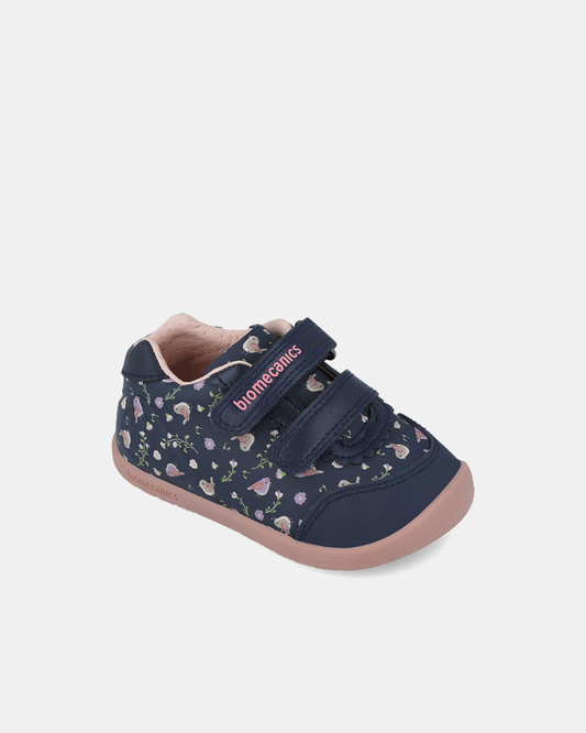 Pantofi Piele Naturală Sport Fete Biomecanics Bleumarin Wider - 251150-A183