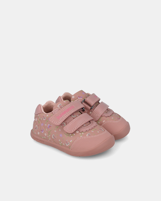 Pantofi Piele Naturală Sport Fete Biomecanics Roz Wider - 251150-B159