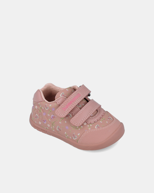 Pantofi Piele Naturală Sport Fete Biomecanics Roz Wider - 251150-B159