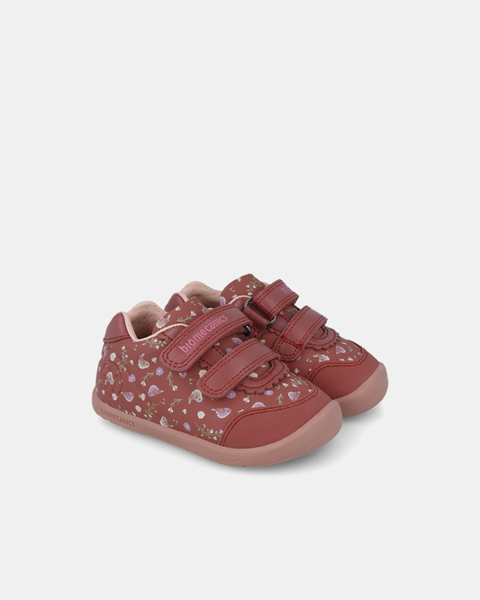 Pantofi Piele Naturală Sport Fete Biomecanics Bordo Wider - 251150-C859