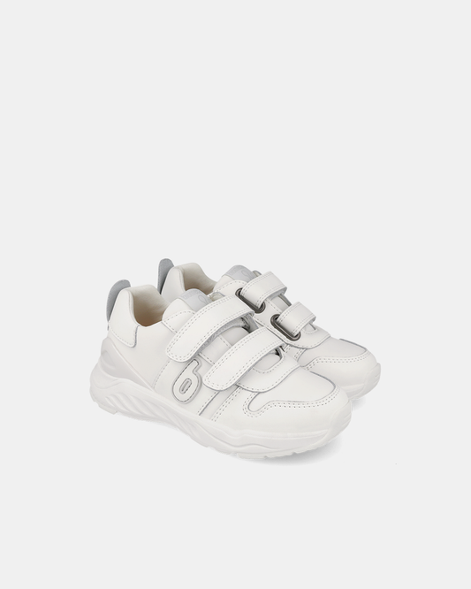 Pantofi Sport Piele Naturală 3 - 9 ani Biomecanics – Alb – 261030-C050