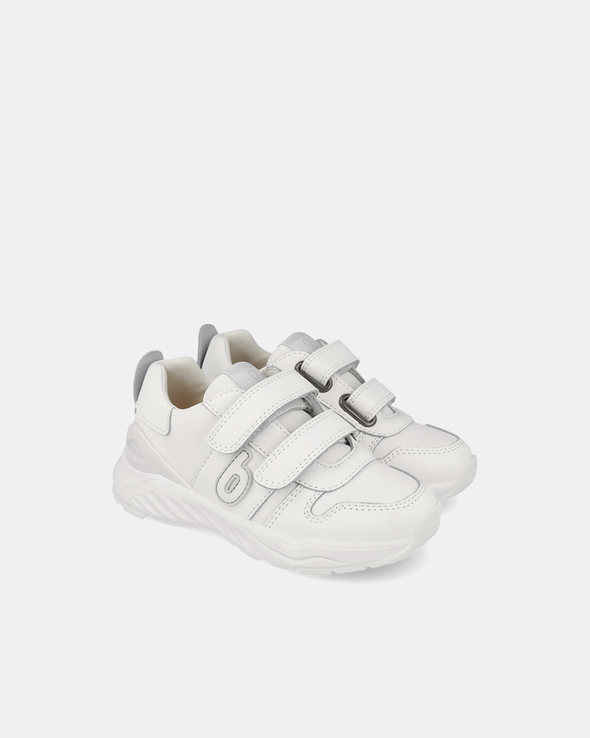 Pantofi Sport Piele Naturală 3 - 9 ani Biomecanics – Alb – 261030-C050