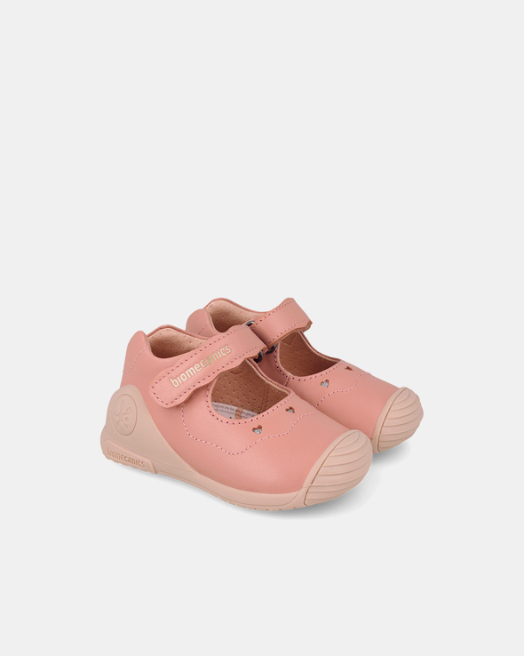 Pantofi/Balerini Piele Naturală Biomecanics – Roz Prăfuit - 261100-B193