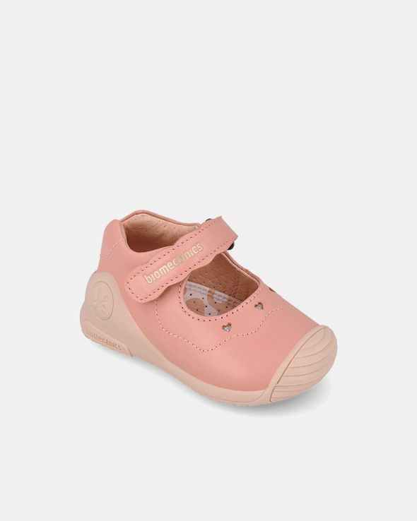 Pantofi/Balerini Piele Naturală Biomecanics – Roz Prăfuit - 261100-B193