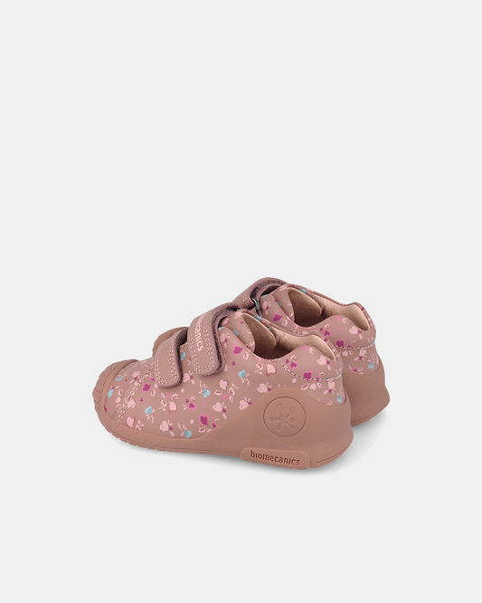 Pantofi Sport Primii Pași Biomecanics – Roz Inimioare – 261102-B159