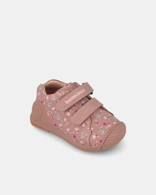 Pantofi Sport Primii Pași Biomecanics – Roz Inimioare – 261102-B159