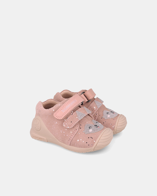 Pantofi Sport Primii Pași Biomecanics – Roz Pudrat / Pisicuță – 261103-B193