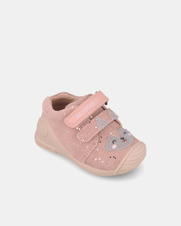Pantofi Sport Primii Pași Biomecanics – Roz Pudrat / Pisicuță – 261103-B193