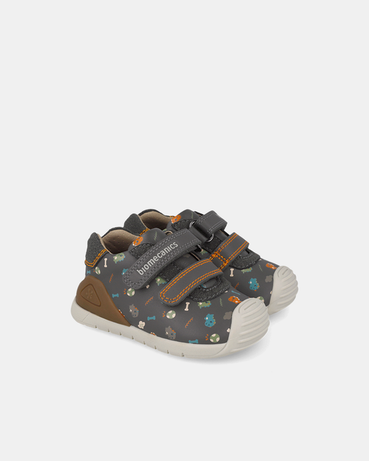 Pantofi Sport Primii Pași Biomecanics – Gri / Dino – 261129-B213