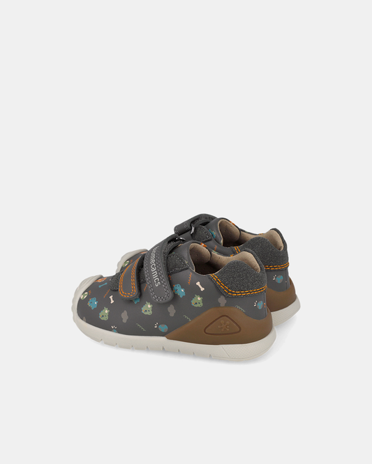 Pantofi Sport Primii Pași Biomecanics – Gri / Dino – 261129-B213