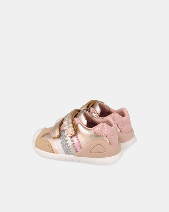Pantofi Sport Primii Pași Biomecanics – Auriu Roze/ Bej-Crem – 261131-F665