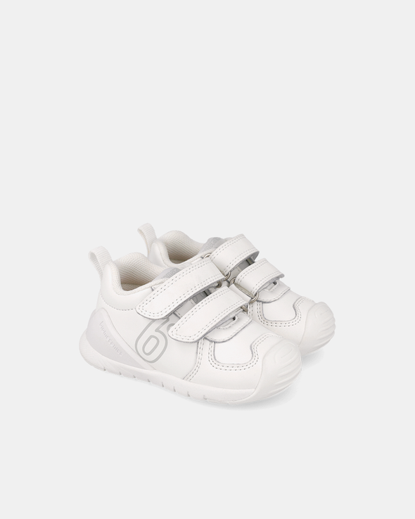Pantofi Sport Piele Naturală Biomecanics  – Alb – 261136-C050
