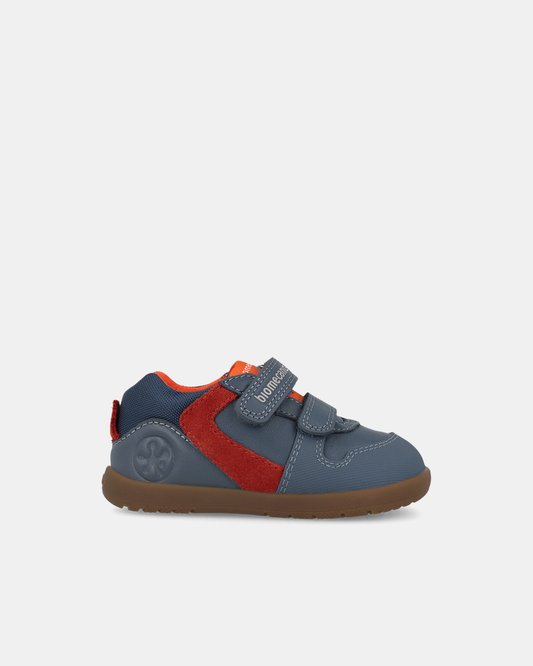 Pantofi Sport Primii Pași Biomecanics Wider – Albastru / Portocaliu – 261150-A556