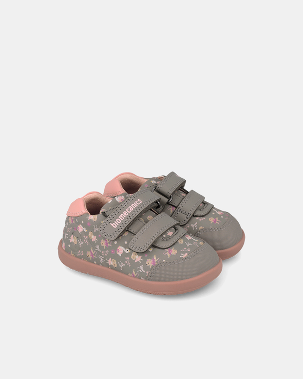 Pantofi Sport Primii Pași Biomecanics Wider – Gri / Roz – 261162-B154