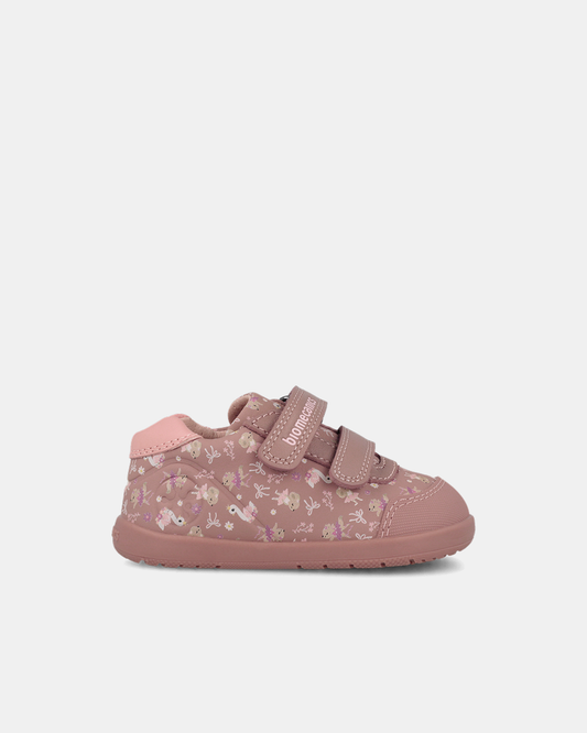 Pantofi Sport Primii Pași Biomecanics Wider – Roz Prăfuit / Print Floral – 261162-C159
