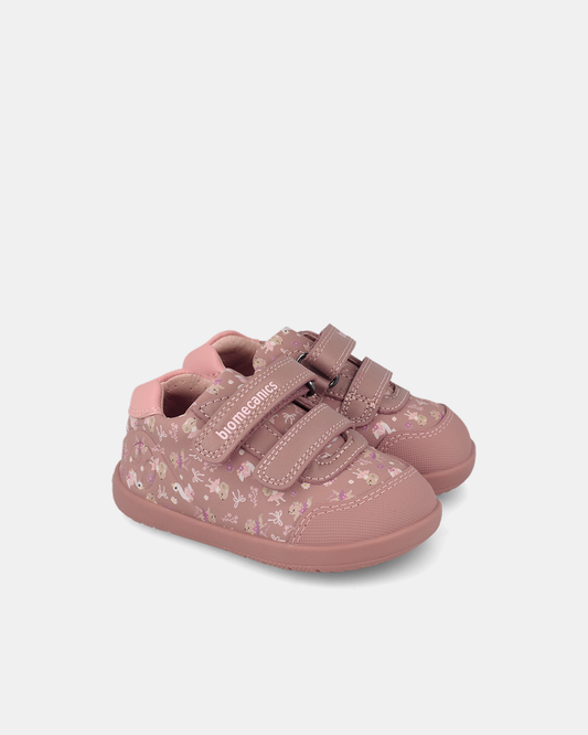 Pantofi Sport Primii Pași Biomecanics Wider – Roz Prăfuit / Print Floral – 261162-C159
