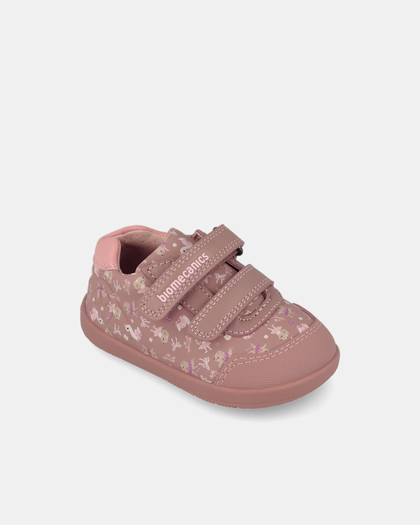 Pantofi Sport Primii Pași Biomecanics Wider – Roz Prăfuit / Print Floral – 261162-C159