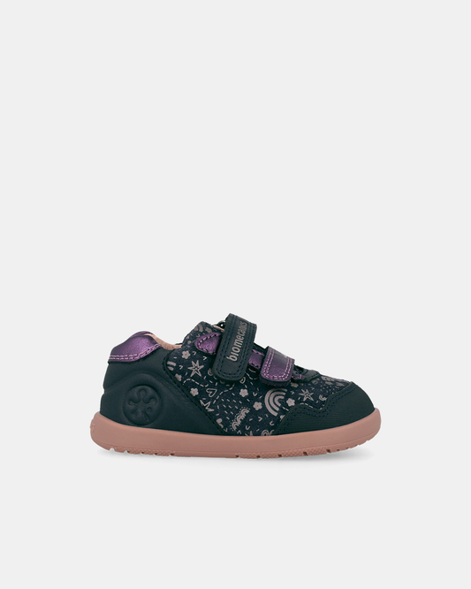 Pantofi Sport Primii Pași Biomecanics Wider – Albastru / Mov Metalizat – 261163-A183