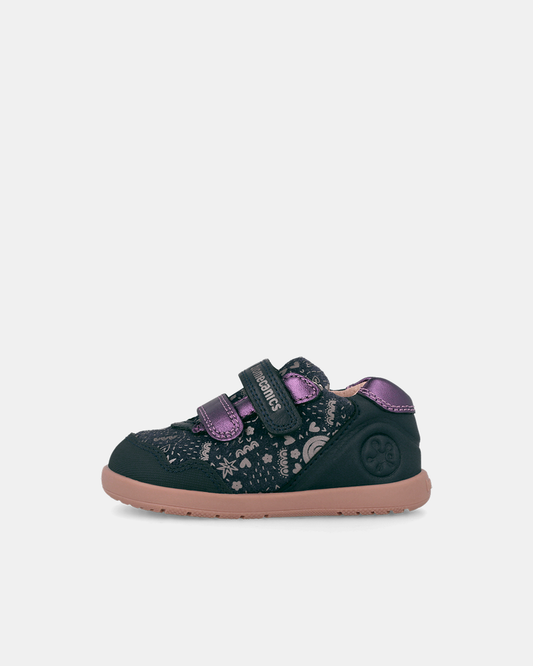 Pantofi Sport Primii Pași Biomecanics Wider – Albastru / Mov Metalizat – 261163-A183