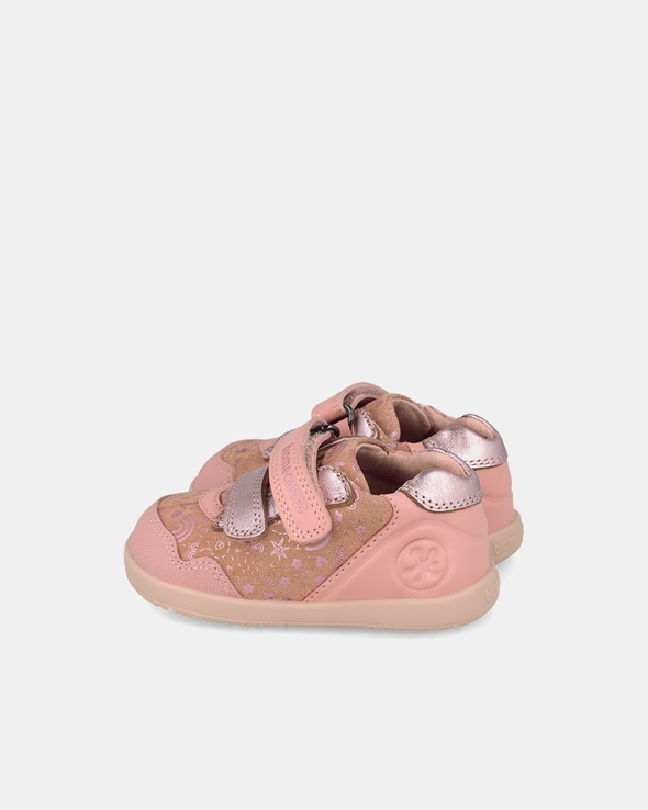 Pantofi Sport Primii Pași Biomecanics Wider – Roz Pudrat / Roz Metalizat – 261163-C193
