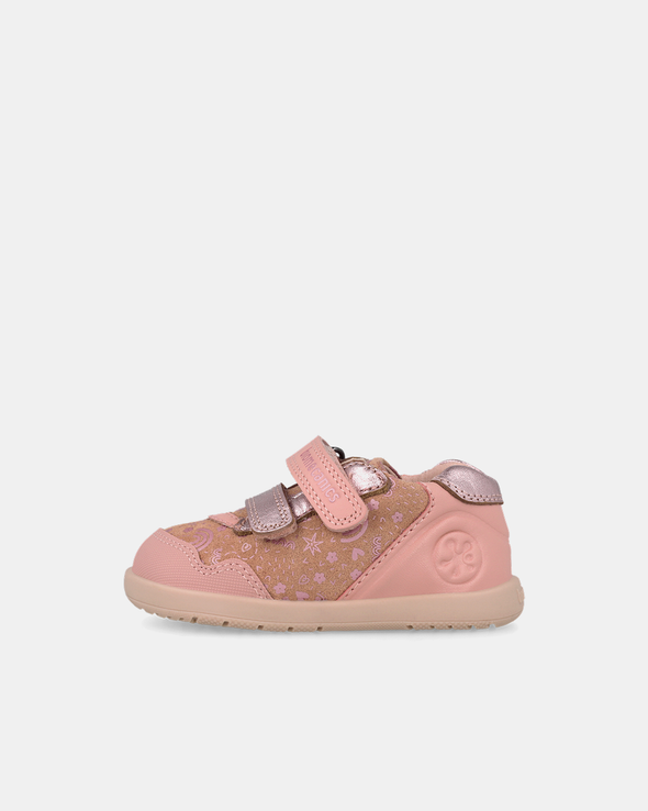Pantofi Sport Primii Pași Biomecanics Wider – Roz Pudrat / Roz Metalizat – 261163-C193