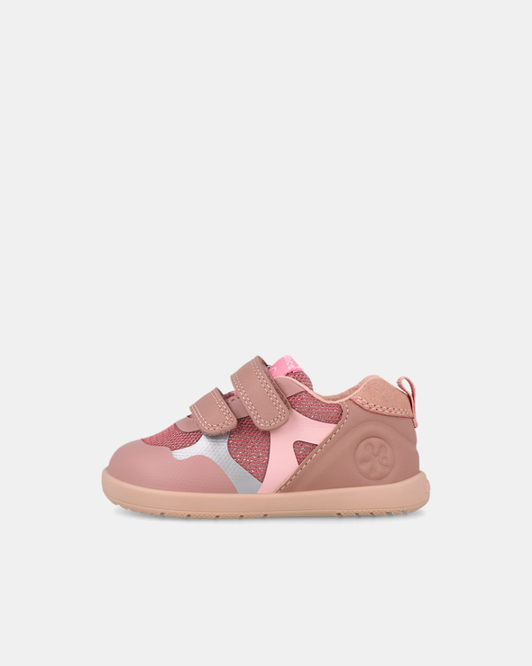 Pantofi Sport Primii Pași Biomecanics Wider – Roz / Argintiu – 261168-C159