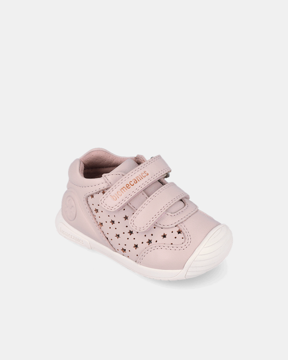 Pantofi Piele Naturală Primii Pași Biomecanics – Roz Sidefat - 262101-A779
