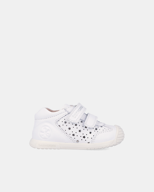Pantofi Piele Naturală Primii Pași Biomecanics – Alb - 262101-C050