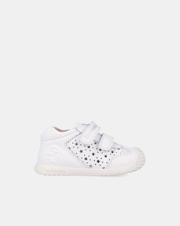 Pantofi Piele Naturală Primii Pași Biomecanics – Alb - 262101-C050