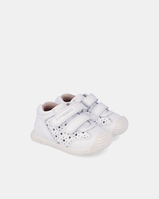 Pantofi Piele Naturală Primii Pași Biomecanics – Alb - 262101-C050