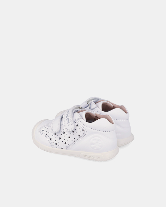 Pantofi Piele Naturală Primii Pași Biomecanics – Alb - 262101-C050