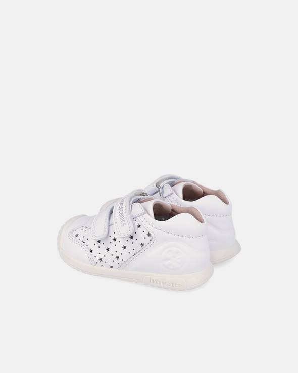 Pantofi Piele Naturală Primii Pași Biomecanics – Alb - 262101-C050