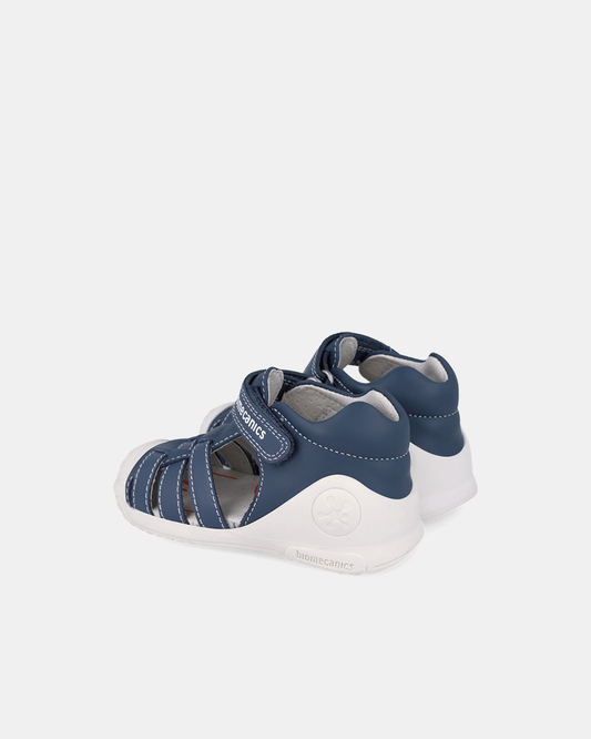 Sandale Piele Naturală Primii Pași Biomecanics – Albastru Bleumarin - 262115-A556