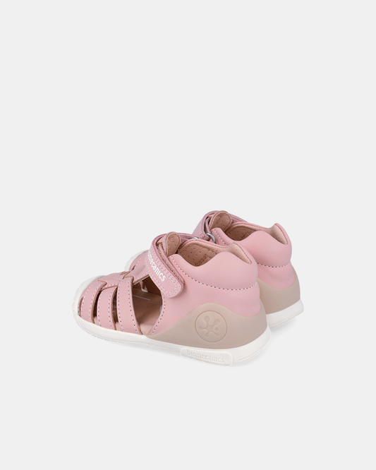 Sandale Piele Naturală Primii Pași Biomecanics –  Roz Pudră - 262115-B032