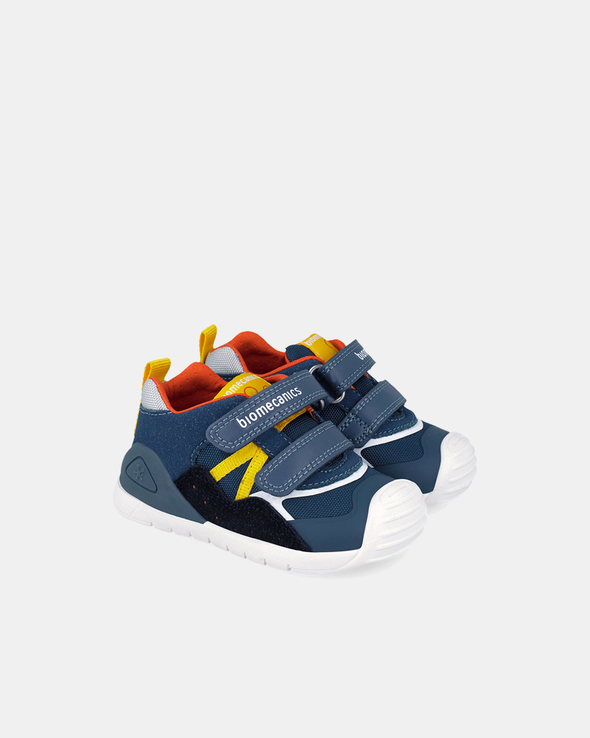 Pantofi Primii Pași Biomecanics – Albastru Multicolor - 262122-B556