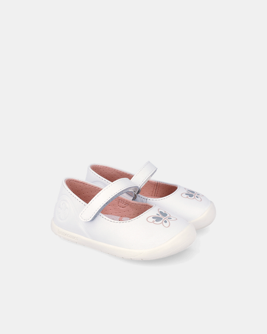 Pantofi Piele Naturală Biomecanics – Alb - 262155-C050