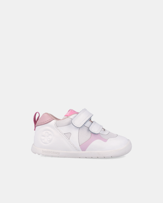 Pantofi Sport Primii Pași Biomecanics Wider – Alb/Roz - 262165-E113