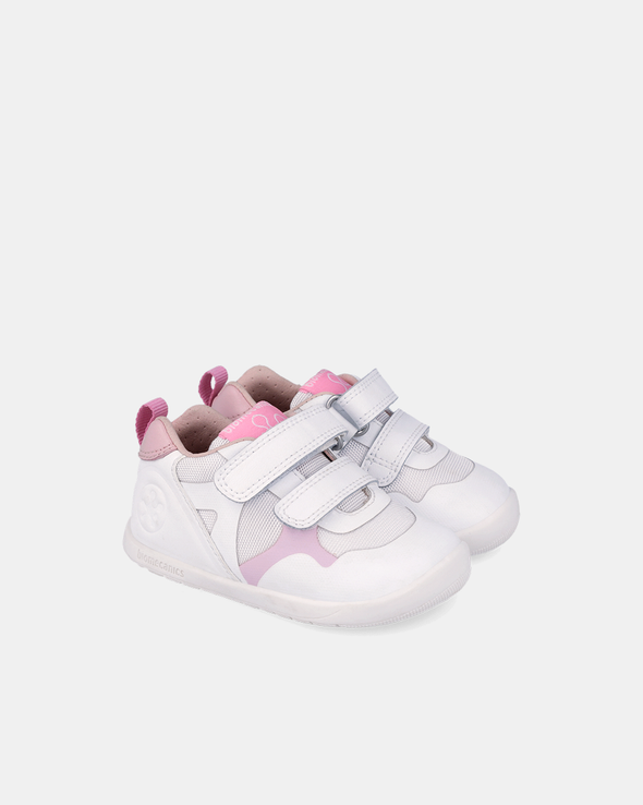 Pantofi Sport Primii Pași Biomecanics Wider – Alb/Roz - 262165-E113