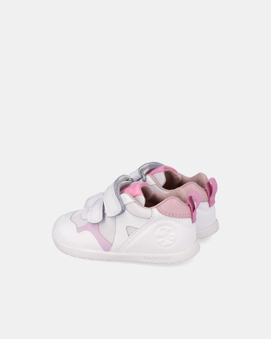 Pantofi Sport Primii Pași Biomecanics Wider – Alb/Roz - 262165-E113