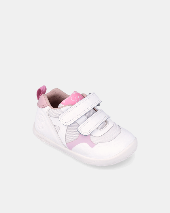 Pantofi Sport Primii Pași Biomecanics Wider – Alb/Roz - 262165-E113