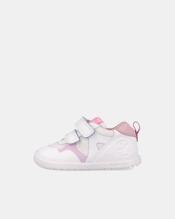 Pantofi Sport Primii Pași Biomecanics Wider – Alb/Roz - 262165-E113