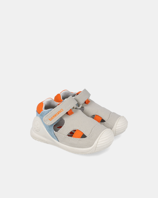 Sandale Textil Primii Pași Biomecanics - Bej Kaki - 262183-D890